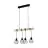 Eglo Pendelleuchte Townshend 5 Stahl Holz Schwarz | IP20 - Geeignet für 4x E27 
